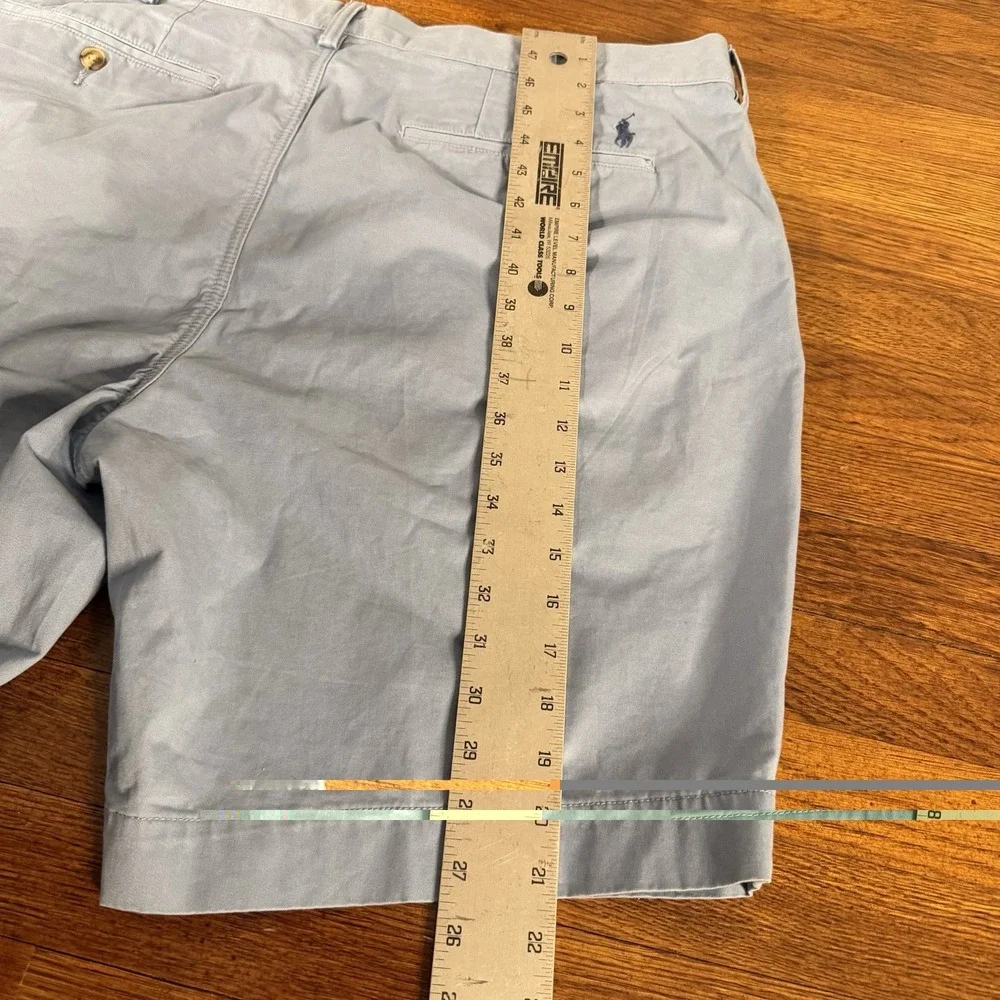 Polo Ralph Lauren Flat-Front Stretch Classic Fit Chino Shorts blue Size 40